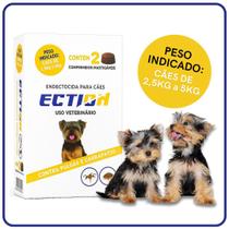 Anti Pulgas e Carrapatos Ection Todas as Raças e Pesos 2 comprimidos