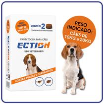 Anti Pulgas e Carrapatos Ection Todas as Raças e Pesos 2 comprimidos