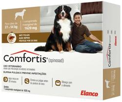 Anti pulgas para cachorro cães Comfortis 1620MG 27 A 54KG 1 un - Elanco