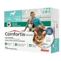 Anti pulgas para cachorro de 9 a 18kg e gatos 5,4 a 11kg Comfortis 560MG 1un - Elanco