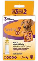 Anti-pulgas Vectra 3d Caes 1,5 A 4kg 0.8ml 3 Pipetas Anti-pulgas Vectra 3d Caes 1,5 A 4kg 0.8ml 3 Pipetas