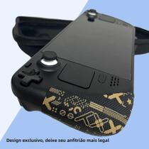 Anti-suor Anti-deslizamento Pele Estética Para Console De Deck De Vapor Protetor Decalque Capa