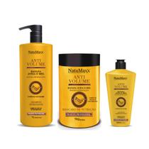 Anti volume hidratação banana aveia mel - combo profissional 3 itens