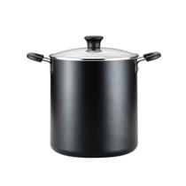 Antiaderente Stockpot T-Fal Specialty com tampa, 12 L, seguro para forno, preto