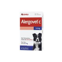 Antialergico Alergovet C 1,4 mg Cães Acima De 15 kg - 10 Comprimidos - COVELI