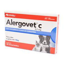 Antialérgico Alergovet C Coveli para Cães 0,7mg 10 comprimidos