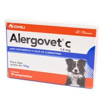 Antialérgico Alergovet C Coveli para Cães 1,4mg - 10 comprimidos