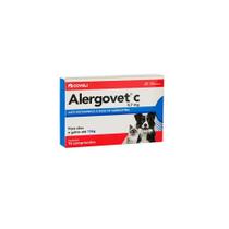 Antialérgico Alergovet Coveli para Cães e Gatos 0,7mg com 10 comprimidos