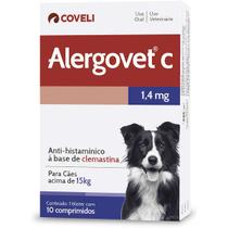 Antialérgico Coveli Alergovet C 1,4mg com 10 comprimidos