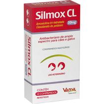 Antibacteriano Silmox Cl 50mg - 10 Comprimidos Cães E Gatos - Vansil