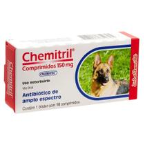 Antibiótico Chemitril 150mg - Embalagem com 10 Comprimidos