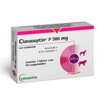 Antibiótico Clavaseptin P 500mg para Cães e Gatos