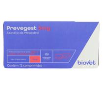Anticoncepcional Biovet Preve-Gest 5mg - 12 Comprimidos