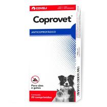 Anticoprofágico Coveli Coprovet para Cães e Gatos 20 Comprimidos