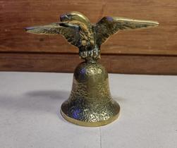 Antiga Sineta De Mão Em Bronze Figura De Águia - R 11025