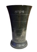 Antiga Vaso Em Estanho Anelado - R 11022 Antiga Vaso Em Estanho Anelado - R 11022