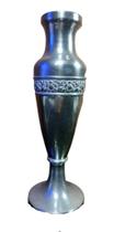 Antiga Vaso Em Metal Prateado - R 10995
