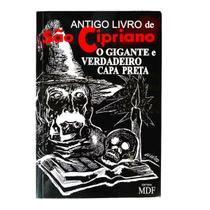 Antigo Livro De São Cipriano Gigante E Verdadeiro Capa Preta - Editora MDF