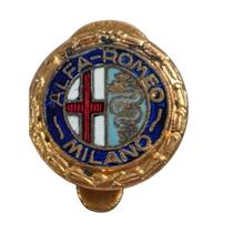 Antigo Original Metal Esmaltado Boton Pin Alfa Romeo Antigo Original Metal Esmaltado Boton Pin Alfa Romeo