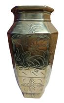 Antigo Vaso Em Bronze Amarelo - R 10996 Antigo Vaso Em Bronze Amarelo - R 10996
