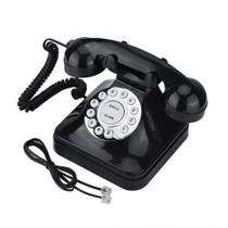 Antigo Vintage Europeu Telefone Fixo Preto High Definitio