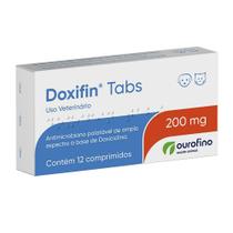 Antimicrobiano Ourofino Doxifin Tabs 12 Comprimidos - 200 mg - Ouro Fino Pet
