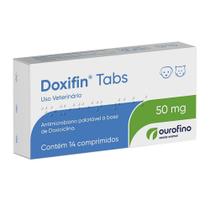 Antimicrobiano Ourofino Doxifin Tabs 14 Comprimidos - 50 mg - Ouro Fino Pet