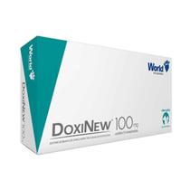 Antimicrobiano World Doxinew 100mg para Cães e Gatos - Contém 2 blísteres com 07 comprimidos