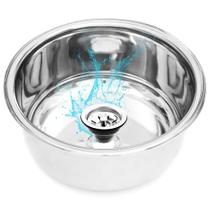 Antioxidante Cuba Aço 304 Tam. 30x15 p/ Salas Médicas Redonda Antioxidante Cuba Aço 304 Tam. 30x15 p/ Salas Médicas Redonda