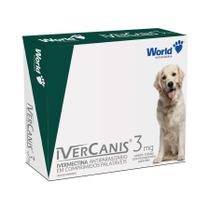 Antiparasitário IverCanis World 3mg para Cães de 15kg