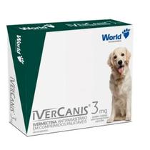 Antiparasitário IverCanis World 3mg para Cães de até 15kg