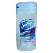 Antiperspirante Desodorante Secret Outlast Clear Gel - 73g - Transparência Total