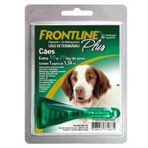 Antipulga e Carrapato Frontline Plus - Cães 10,0 a 20,0 KG - 1,34 ml ( 01 Pipeta)