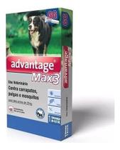 Antipulgas Advantage Max3 1 Pipeta P/ Cães 25 A 40kg