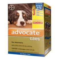 Antipulgas Advocate para Cães de 25 a 40 kg combo 3 unidades - Bayer