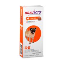 Antipulgas Bravecto Cães 4,5 a 10 kg Comprimido Mastigável 250 mg 1 comprimido - MSD