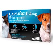 Antipulgas Capstar 11,4mg para Cães e Gatos de até 11kg - 6 Comprimidos - ELANCO
