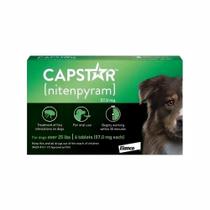 Antipulgas Capstar Elanco 57mg para Cães acima de 11,5kg com 6 Comprimidos
