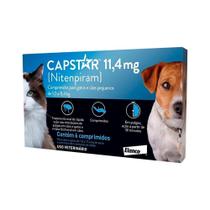 Antipulgas Capstar Elanco para Cães e Gatos - Até 11Kg 11,4mg 6 Comprimidos
