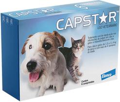 Antipulgas Capstar para Cães e Gatos de 1 a 11,4 kg (6 Comprimidos) - 11,4 mg