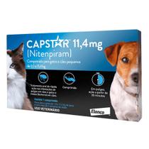 Antipulgas Capstar para Cães e Gatos de 11,4 mg com 6 Comprimidos