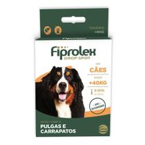 Antipulgas Carrapatos Fiprolex Drop Spot Cães Acima De 40Kg Antipulgas Carrapatos Fiprolex Drop Spot Cães Acima De 40Kg