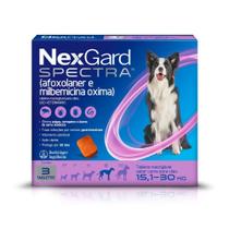 Antipulgas Carrapatos Nexgard Spectra 15,1 À 30kg 3 Tabletes