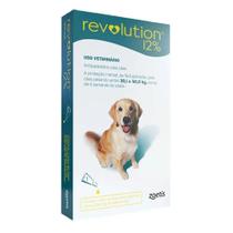 Antipulgas, Carrapatos, Sarnas e Vermes Revolution 12% para Cães de 20,1 A 40 kg (1 tubo) - Zoetis