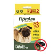 Antipulgas Ceva Fiprolex Para Cães Até 10kg - Leve 3 Pague 2