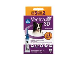 Antipulgas Ceva Vectra 3d Cães De 10 A 25 Kg 3 Pipetas