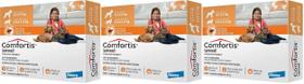 Antipulgas Comfortis Cães 4,5 A 9kg Gatos 2,8 A 5,4kg 3 UN,