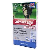Antipulgas e Carrapatos Advantage Max 3 para Cães acima de 25Kg 4,0ml 1 bisnaga
