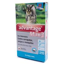 Antipulgas e Carrapatos Advantage Max 3 para Cães de 4 a 10Kg 1,0ml - 1 bisnaga