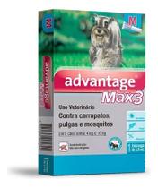 Antipulgas E Carrapatos Advantage Max3 Cães Entre 4 A 10 Kg